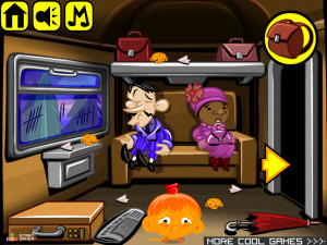 Игра Счастливая Обезьянка 507: Детектив, Подсказка, Тайны, Улики (Monkey GO Happy Stage 507: Monkey detective, clue ,mysteries, evidence theme) — играть онлайн бесплатно (изображение №3)