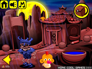 Игра Счастливая Обезьянка 510: Драконий Суп (Monkey GO Happy Stage 510: Dragon Soup) — играть онлайн бесплатно (изображение №2)