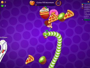 Игра Змейка Против Червячков (Snake vs Worms) — играть онлайн бесплатно (изображение №4)