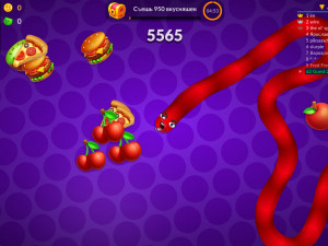 Игра Змейка Против Червячков (Snake vs Worms) — играть онлайн бесплатно (изображение №3)