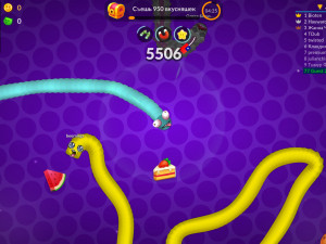 Игра Змейка Против Червячков (Snake vs Worms) — играть онлайн бесплатно (изображение №9)