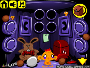 Игра Счастливая Обезьянка 511: Гринч, Похитивший Пасху (Monkey GO Happy Stage 511: The Grinch that stole Easter Theme) — играть онлайн бесплатно (изображение №3)