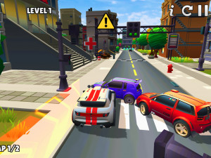 Игра Городские Гонки на Двоих 2 (2 Player City Racing 2) — играть онлайн бесплатно (изображение №2)