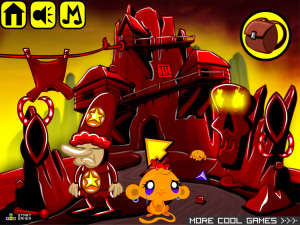 Игра Счастливая Обезьянка 518: Огненный Сокол (Monkey GO Happy Stage 518: Fire Falcon) — играть онлайн бесплатно (изображение №2)