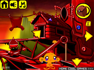 Игра Счастливая Обезьянка 518: Огненный Сокол (Monkey GO Happy Stage 518: Fire Falcon) — играть онлайн бесплатно (изображение №4)