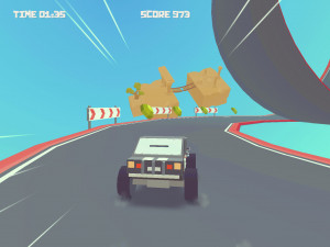 Игра 3D Монстр-трак: Небесные Дороги (3D Monster Truck: Skyroads) — играть онлайн бесплатно (изображение №4)