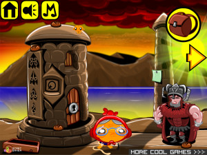 Игра Счастливая Обезьянка 520: Духовное Пламя (Monkey GO Happy Stage 520: Spirit Flames) — играть онлайн бесплатно (изображение №2)