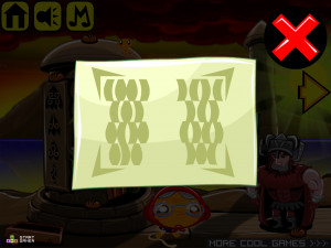 Игра Счастливая Обезьянка 520: Духовное Пламя (Monkey GO Happy Stage 520: Spirit Flames) — играть онлайн бесплатно (изображение №3)