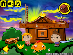 Игра Счастливая Обезьянка 523: Застенчивый Мальчик и Ниндзя Боуджа (Monkey GO Happy Stage 523: Shy boy wants a girlfriend, Bowja the Ninja meets the Monkeys theme) — играть онлайн бесплатно (изображение №3)