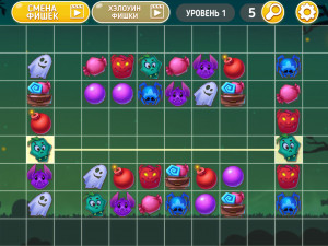 Игра Онет Мастер: Хэллоуин Фишки (Onet Master: Halloween) — играть онлайн бесплатно (изображение №2)