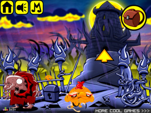 Игра Счастливая Обезьянка 528: Замковый Котел — Глава 1 (Monkey GO Happy Stage 528: Castle Cauldron — Chapter 1) — играть онлайн бесплатно (изображение №2)