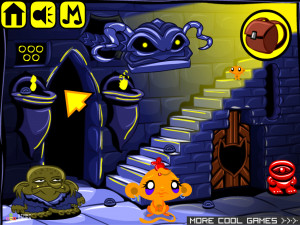 Игра Счастливая Обезьянка 530: Замковый Котел — Глава 2 (Monkey GO Happy Stage 530: Castle Cauldron — Chapter 2) — играть онлайн бесплатно (изображение №2)