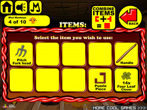 Игра Счастливая Обезьянка 531: Волк в овечьей шкуре и барашек Мэри (Monkey GO Happy Stage 531: The Wolf in sheep's clothing and Mary's little lamb Theme) — играть онлайн бесплатно (изображение №4)