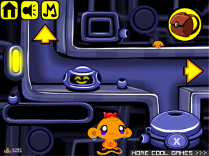 Игра Счастливая Обезьянка 536: Металлический Лабиринт  (Monkey GO Happy Stage 536: Metal Maze) — играть онлайн бесплатно (изображение №5)