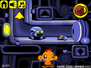 Игра Счастливая Обезьянка 536: Металлический Лабиринт  (Monkey GO Happy Stage 536: Metal Maze) — играть онлайн бесплатно (изображение №7)