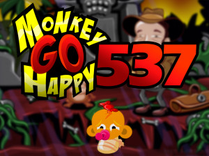 Игра Счастливая Обезьянка 537:  Семья устраивает вечеринку для Робина Венселя (Monkey GO Happy Stage 537: Monkeyhappy Family gives a party for Robin Vencel Theme) — играть онлайн бесплатно (изображение №1)