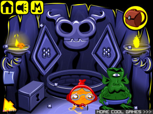 Игра Счастливая Обезьянка 538: Сокровище Храма (Monkey GO Happy Stage 538: Temple Treasure) — играть онлайн бесплатно (изображение №4)