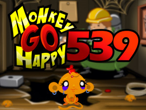 Игра Счастливая Обезьянка 539: Арахнофобия с участием обезьян-пауков! (Monkey GO Happy Stage 539: Arachnophobia, featuring
