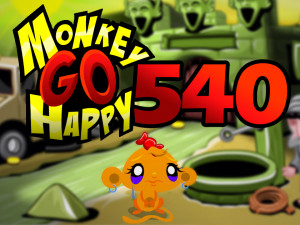Игра Счастливая Обезьянка 540: Священный Сфинкс (Monkey GO Happy Stage 540: The Sacred Sphinx) — играть онлайн бесплатно (изображение №1)