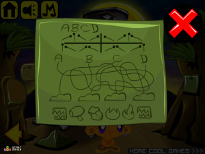 Игра Счастливая Обезьянка 542: Пузырь Дино (Monkey GO Happy Stage 542: Bubble Dino) — играть онлайн бесплатно (изображение №3)