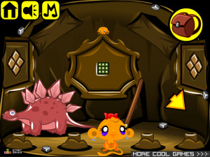 Игра Счастливая Обезьянка 542: Пузырь Дино (Monkey GO Happy Stage 542: Bubble Dino) — играть онлайн бесплатно (изображение №9)