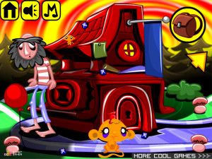 Игра Счастливая Обезьянка 544: Приключения Джокера (Monkey GO Happy Stage 544: Joker Adventure) — играть онлайн бесплатно (изображение №3)