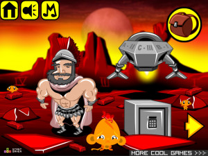 Игра Счастливая Обезьянка 545: Космические Корабли / Римский Бог Войны / Шоколадные Батончики (Monkey GO Happy Stage 545: Multiple Mars Spacecraft landing / Roman god of war - Mars / Mars chocolate bars!) — играть онлайн бесплатно (изображение №2)