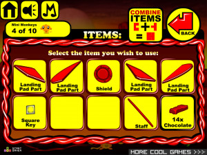 Игра Счастливая Обезьянка 545: Космические Корабли / Римский Бог Войны / Шоколадные Батончики (Monkey GO Happy Stage 545: Multiple Mars Spacecraft landing / Roman god of war - Mars / Mars chocolate bars!) — играть онлайн бесплатно (изображение №4)