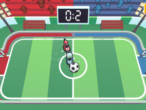 Игра Футбол Бамперными Машинками (Bumper Cars Soccer) — играть онлайн бесплатно (изображение №2)