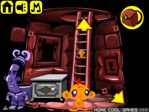 Игра Счастливая Обезьянка 546: Сокровища Ниндзя (Monkey GO Happy Stage 546: Ninja Treasure) — играть онлайн бесплатно (изображение №5)