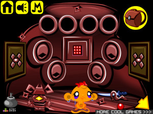 Игра Счастливая Обезьянка 546: Сокровища Ниндзя (Monkey GO Happy Stage 546: Ninja Treasure) — играть онлайн бесплатно (изображение №7)