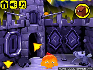 Игра Счастливая Обезьянка 548: Золотые Птицы (Monkey GO Happy Stage 548: Golden Birds) — играть онлайн бесплатно (изображение №6)