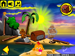 Игра Счастливая Обезьянка 549: Райский Остров / 80 Дней Вокруг Света (Monkey GO Happy Stage 549: Island Paradise Theme / 80 days around the world) — играть онлайн бесплатно (изображение №2)