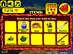 Игра Счастливая Обезьянка 549: Райский Остров / 80 Дней Вокруг Света (Monkey GO Happy Stage 549: Island Paradise Theme / 80 days around the world) — играть онлайн бесплатно (изображение №4)