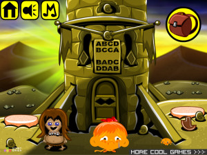 Игра Счастливая Обезьянка 550: Пустынный Червь (Monkey GO Happy Stage 550: Desert Worm) — играть онлайн бесплатно (изображение №2)