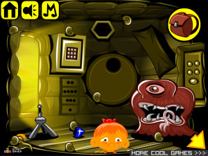 Игра Счастливая Обезьянка 550: Пустынный Червь (Monkey GO Happy Stage 550: Desert Worm) — играть онлайн бесплатно (изображение №6)