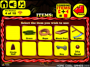 Игра Счастливая Обезьянка 552: Домик с Золотом (Monkey GO Happy Stage 552: Cabin Gold) — играть онлайн бесплатно (изображение №6)