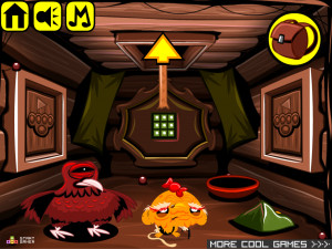 Игра Счастливая Обезьянка 552: Домик с Золотом (Monkey GO Happy Stage 552: Cabin Gold) — играть онлайн бесплатно (изображение №7)