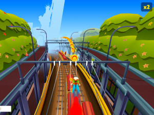 Игра Сабвей Серф: Нью-Йорк (Subway Surfers: World Tour New York) — играть онлайн бесплатно (изображение №4)