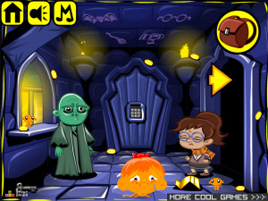 Игра Счастливая Обезьянка 557: Волшебнице нужно победить Лорда Молдеворта (Monkey GO Happy Stage 557: The girl witch who needs to defeat Lord Moldevort Theme) — играть онлайн бесплатно (изображение №2)