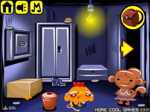 Счастливая Обезьянка 561: Видеоигра Пак-Манки (Monkey GO Happy Stage 561: Pac-Monkey video game theme) — играть онлайн бесплатно (изображение №4)