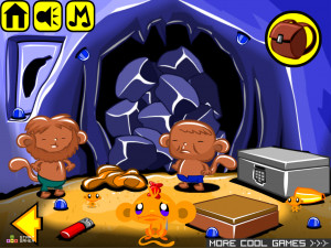 Игра Счастливая Обезьянка 563: Обезьяны на Ледниках в Жару (Monkey GO Happy Stage 563: Monkeys on Glaciers in a Heat Wave theme) — играть онлайн бесплатно (изображение №3)