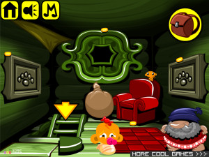 Игра Счастливая Обезьянка 566: Золотые Драгоценности (Monkey GO Happy Stage 566: Golden Jewels) — играть онлайн бесплатно (изображение №7)