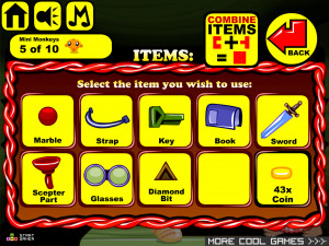 Игра Счастливая Обезьянка 566: Золотые Драгоценности (Monkey GO Happy Stage 566: Golden Jewels) — играть онлайн бесплатно (изображение №8)