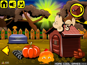 Игра Счастливая Обезьянка 569: Это Великая Обезьяна, Чарли Браун! (Monkey GO Happy Stage 569: It's the Great Monkey, Charlie Brown! theme) — играть онлайн бесплатно (изображение №2)