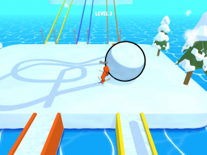 Игра Гонки со Снежным Шаром (Snowball Racing) — играть онлайн бесплатно (изображение №3)