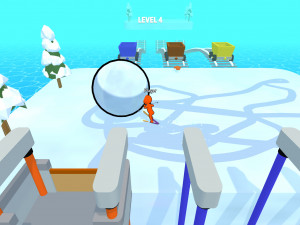Игра Гонки со Снежным Шаром (Snowball Racing) — играть онлайн бесплатно (изображение №6)