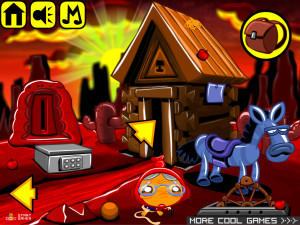 Игра Счастливая Обезьянка 570: Каменный Монстр (Monkey GO Happy Stage 570: Rock Monster) — играть онлайн бесплатно (изображение №2)