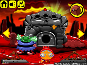 Игра Счастливая Обезьянка 570: Каменный Монстр (Monkey GO Happy Stage 570: Rock Monster) — играть онлайн бесплатно (изображение №4)