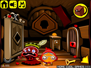 Игра Счастливая Обезьянка 570: Каменный Монстр (Monkey GO Happy Stage 570: Rock Monster) — играть онлайн бесплатно (изображение №6)